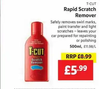 Lidl T-cut Rapid Scratch Remover offer