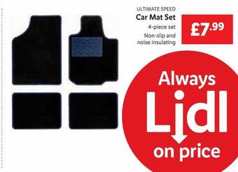 Lidl Ultimate Speed Car Mat Set offer