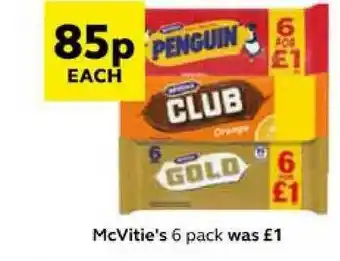 SuperValu Mcvitie's 6 Pack offer