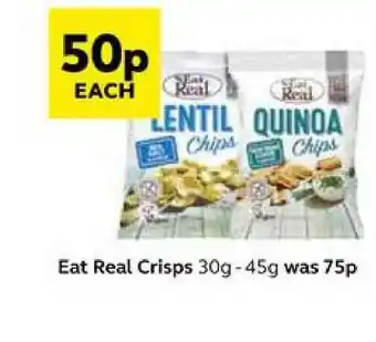 SuperValu Eat Real Crisps 30g-45g offer