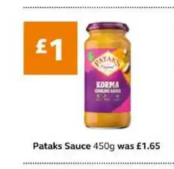 SuperValu Pataks Sauce 450g offer