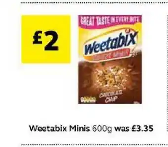 SuperValu Weetabix Minis 600g offer