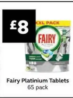 SuperValu Fairy Platinium Tablets 65 Pack offer