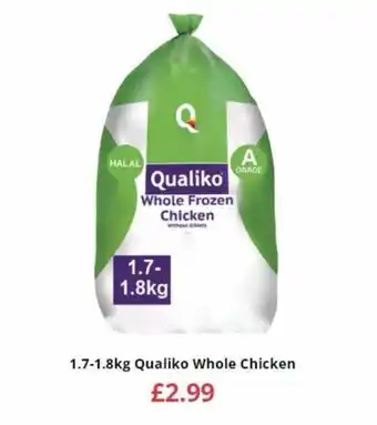 Farmfoods 1.7-8kg Qualiko Whole Chicken offer