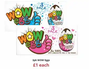 Farmfoods 3pk WOW Eggs offer