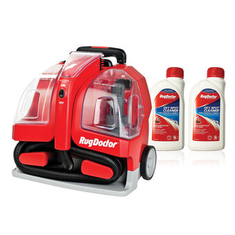 Costco Rug Doctor Portable Spot Carpet Cleaner with 2 x 500ml Spot Cleaning Solution offer