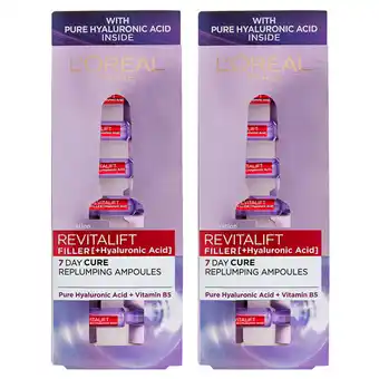 Costco L'Oreal Revitalift Filler 7 Day Ampoules, 2 x 7 Pack offer