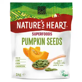 Costco Nature's Heart Pumpkin Seeds, 1kg offer