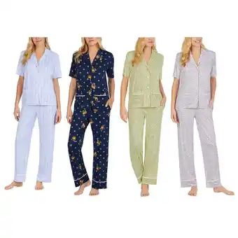 Costco DKNY Notch Collar 3 Piece PJ Set in 4 Colours & 4 Sizes offer