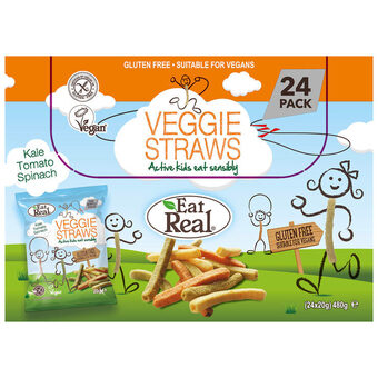 Costco Eat Real Veggie Straws, 24 x 20g offer