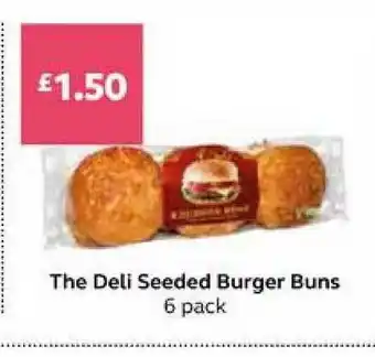 SuperValu The Deli Seeded Burger Buns 6 Pack offer