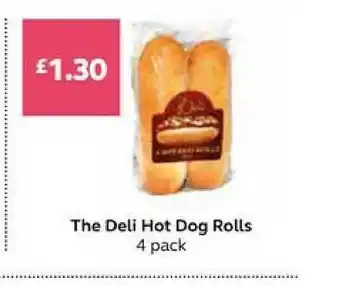 SuperValu The Deli Hot Dog Rolls 4 Pack offer