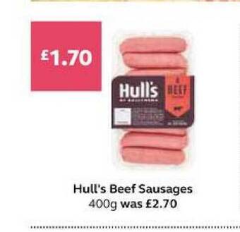 SuperValu Hull's Beef Sausages 400g offer