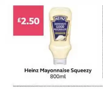 SuperValu Heinz Mayonnaise Squeezy 800ml offer