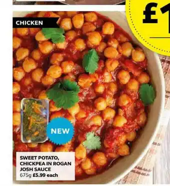 SuperValu Sweet Potato, Chickpea In Rogan Josh Sauce 675g offer