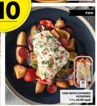 SuperValu Cod With Chorizo Potatoes 500g offer