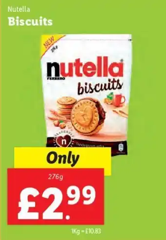 Lidl Nutella Biscuits 276g offer