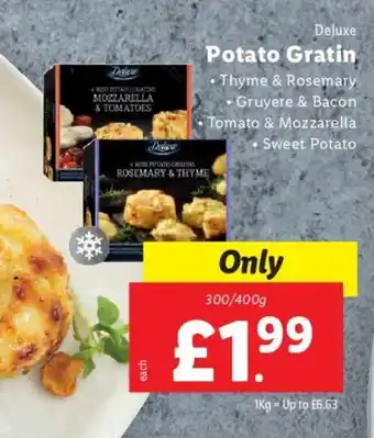Lidl Deluxe Potato Gratin 300/400g offer
