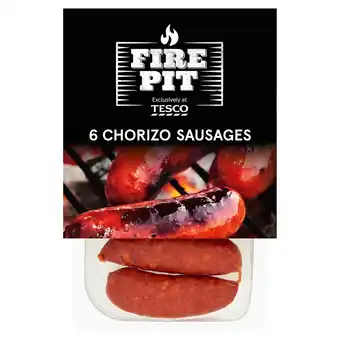 Tesco Tesco Fire Pit Chorizo Sausages 6Pack 300G offer