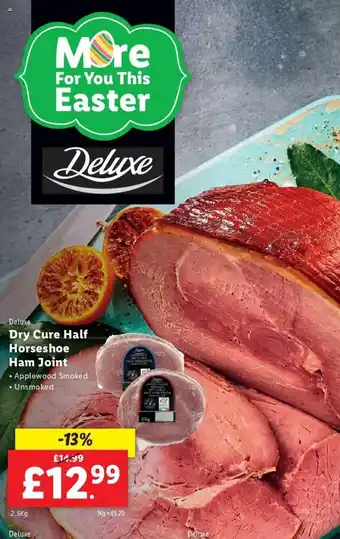 Lidl Dry Cure Half Horseshoe Ham Joint offer