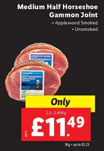 Lidl Medium Half Horseshoe Gammon Joint offer
