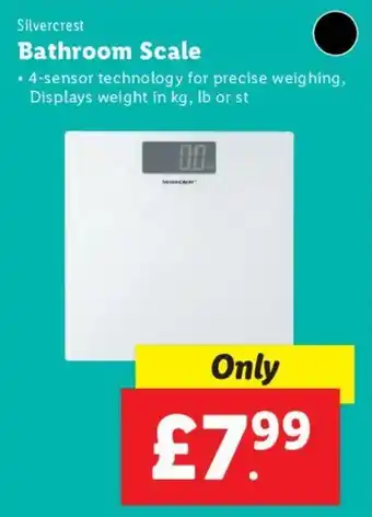 Lidl Bathroom Scale offer