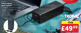 Lidl Silvercrest Power bank with Socket offer