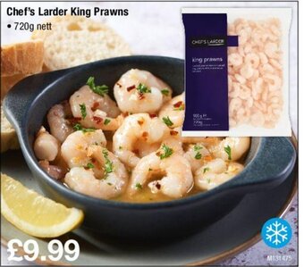Makro Chef's larder King Prawns 720g offer