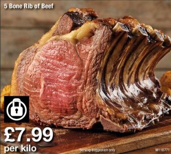 Makro 5 Bone rib of Beef offer