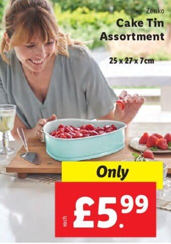 Lidl Cake Tin Assortment offer