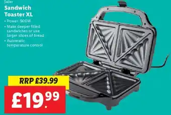 Lidl Slater Sandwish Toaster XL offer