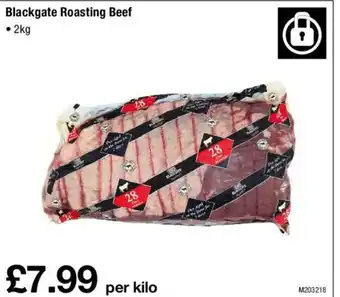 Makro Blackgate Roasting Beef 2kg offer