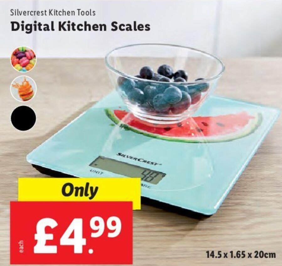 Silvercrest Kitchen Tools Digital Kitchen Scales offer at Lidl