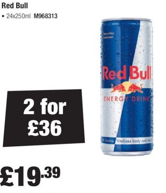 Makro Red Bull 24x250ml offer