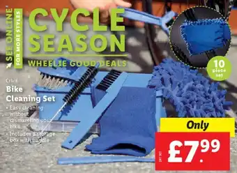Lidl Bike Cleaning Set offer