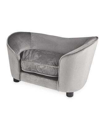 Aldi Grey Velour Pet Sofa Bed offer