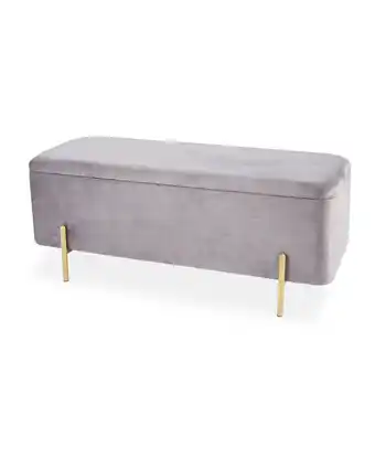 Aldi Kirkton House Grey Bedroom Ottoman offer