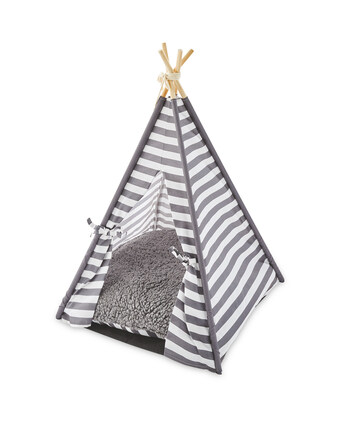 Aldi Pet Collection Grey Stripe Teepee offer