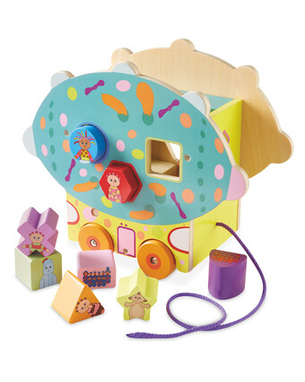 Aldi Pinky Ponk Wooden Shape Sorter offer