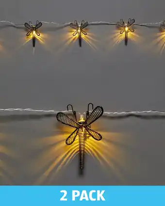 Aldi Dragonfly Solar String Lights 2 Pack offer