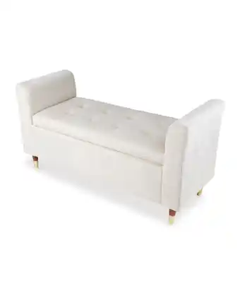 Aldi Cream Bedroom Ottoman offer