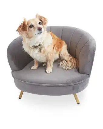Aldi Grey Scalloped Dog Chair offer