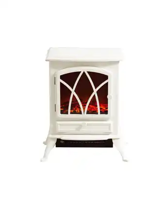Aldi Cream Electric Stove Effect Heater offer