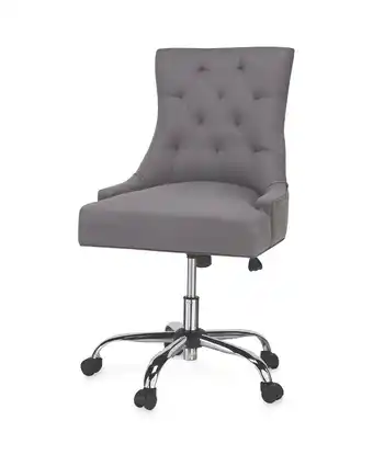 Aldi Kirkton House Grey Fabric Desk Chair offer