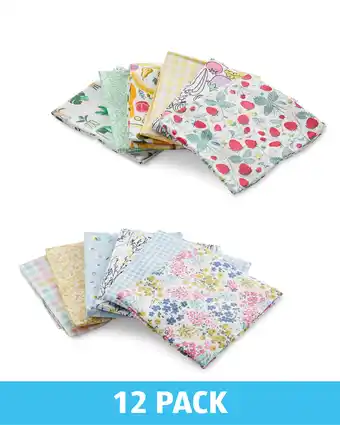 Aldi Spring Garden Fat Quarters 12 Pack offer