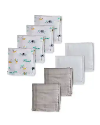 Aldi Safari Bamboo Muslin Cloths 8 Pack offer