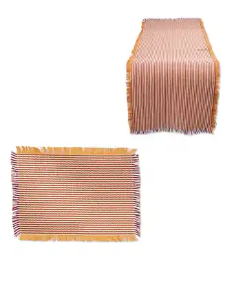 Aldi Multicolour Runner & Placemats Set offer