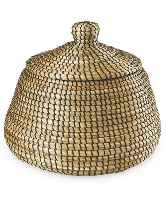Aldi Black Seagrass Storage Basket offer