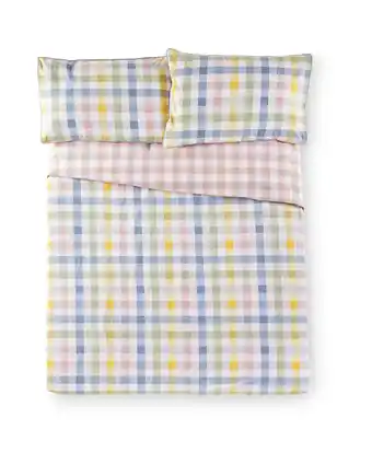 Aldi Check King Duvet Set offer