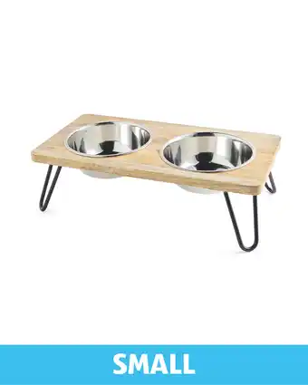 Aldi Small Raised Pet Bowls offer